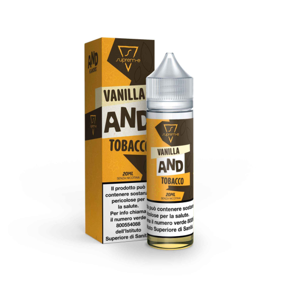 VANILLA AND TOBACCO Shot Mix 20ML/60 Liquido per Sigaretta Elettronica by Suprem-e