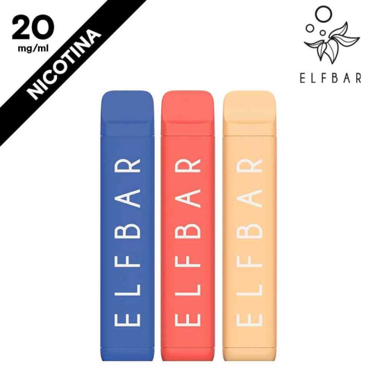 ELFBAR NC600 - Kit Assaggio Nicotina 20 Sigaretta Elettronica Usa e Getta 1pz Per Gusto