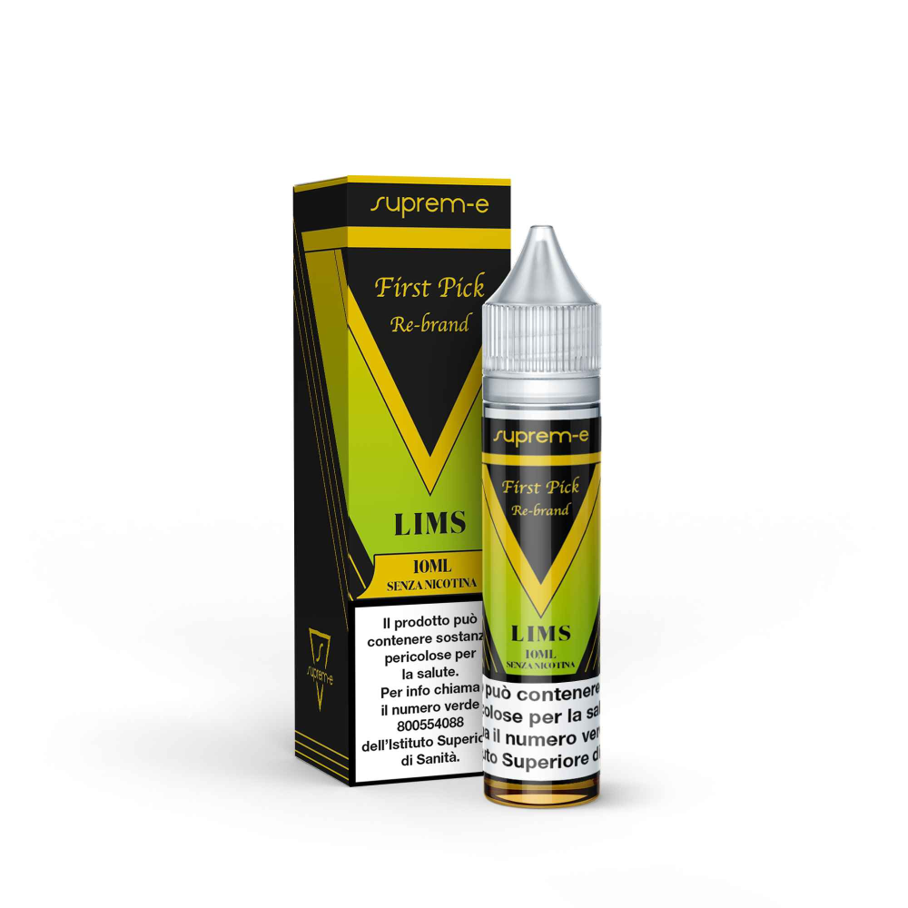 Liquido per Sigaretta Elettronica FIRSTPICK RE-BRAND LIMS Mini Mix 10ML/20 al gusto di Tabacco Virginia, crema, limone