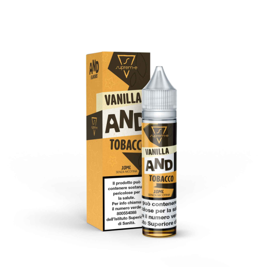 Liquido per Sigaretta Elettronica VANILLA AND TOBACCO Mini Mix 10ML/20 by Suprem-e al gusto di Vanilla custard